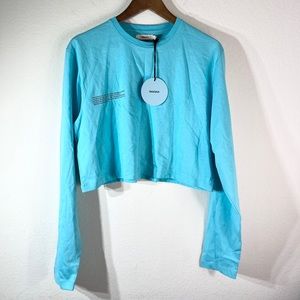 Pangaia Cropped Long Sleeve Blue
